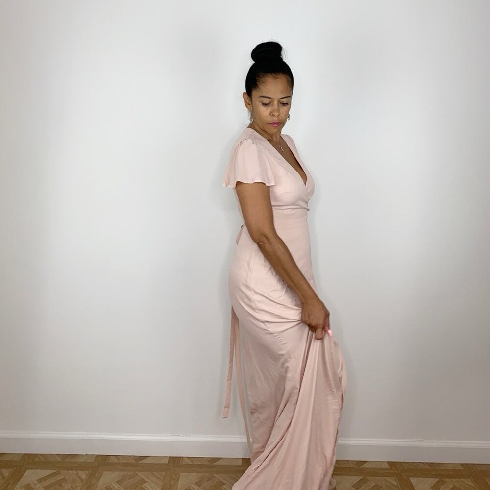 Show me your mumu wrap maxi dress size S